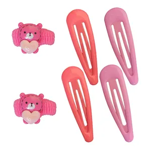 ست گیره و کش مو دخترانه مجموعه 6 عددی