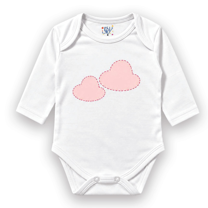 بادی آستین بلند نوزادی نیل کوک مدل CUTIE CLOUD