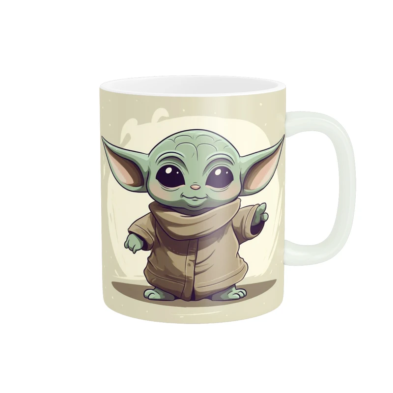 ماگ پادآفرین مدل کارتونی طرح بیبی یودا گروگو کد p9021