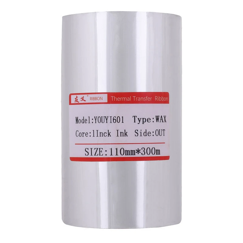 ریبون وکس رزین  لیبل زن مدل  110mm x 300m