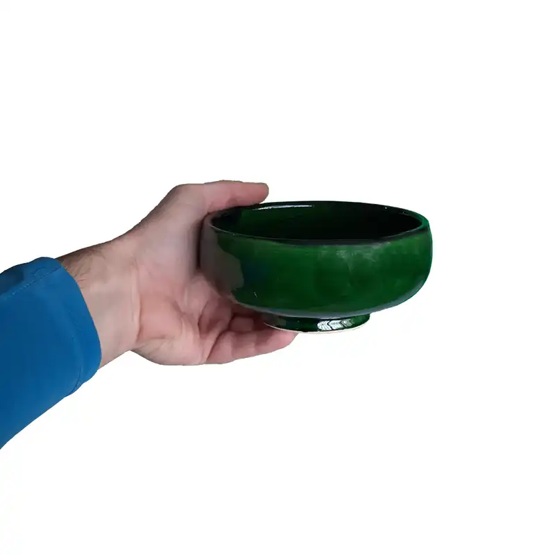 کاسه سفالی مدل تخت کد 21