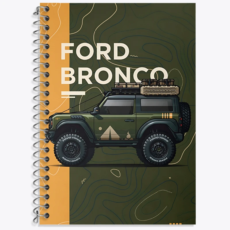 دفتر لغت 50 برگ خندالو طرح کمپر و طبیعت کد N2082