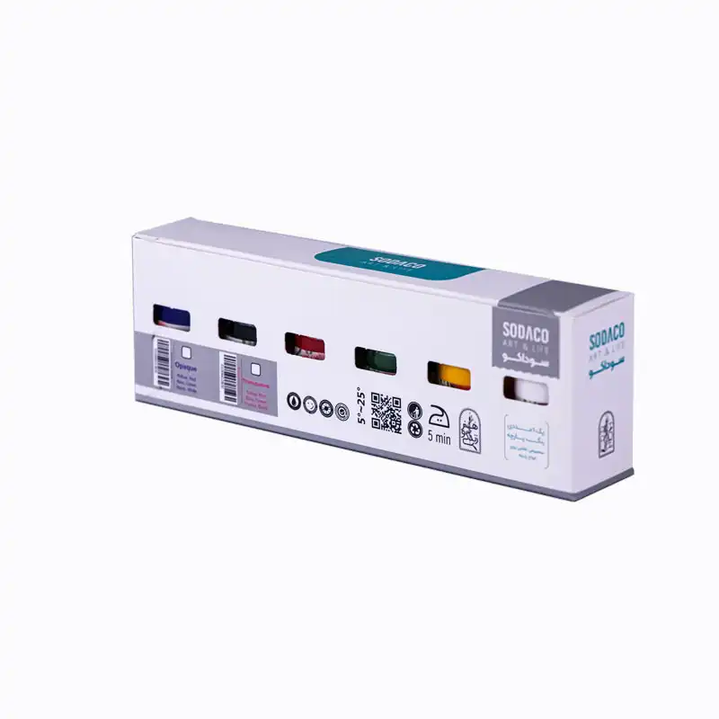 رنگ پارچه سوداکو مدل اوپک ساده حجم 30 میلی لیتر بسته 6 عددی