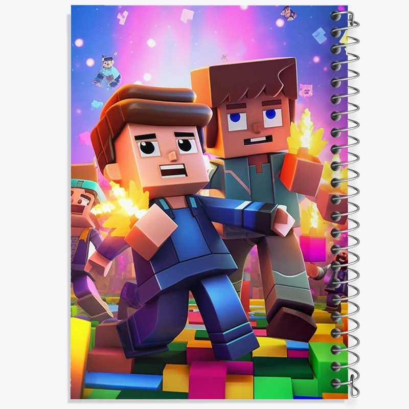 دفتر نقاشی 50 برگ خندالو طرح ماینکرافت (Minecraft) کد F2240