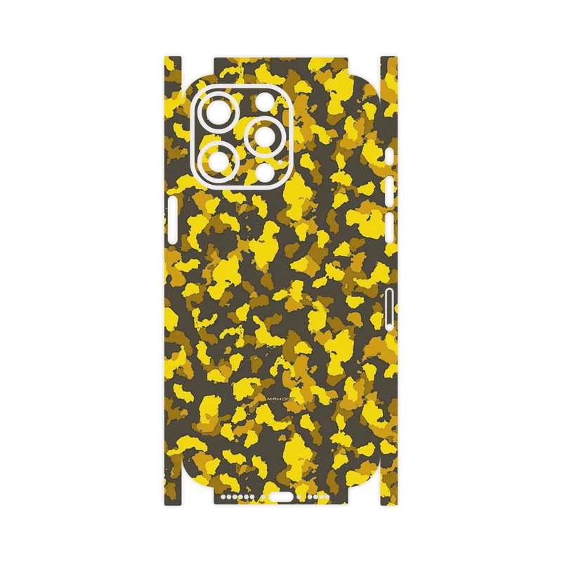برچسب پوششی ماهوت مدل Yellow Infantry Army-FullSkin مناسب برای گوشی موبایل اپل iPhone 15 Pro Max