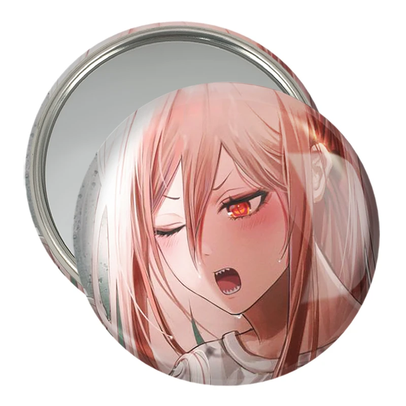 آینه جیبی خندالو مدل پاور انیمه مرد اره ای Chainsaw Man  کد 17902