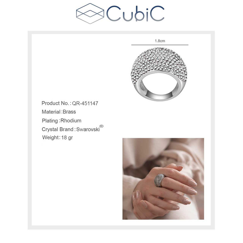 انگشتر زنانه کوبیک مدل QR-451147 انگشتر زنانه کوبیک مدل QR-451147