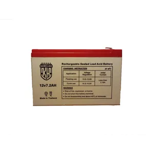 باتری UPS با ولتاژ 12 ولت و شدت جریان 7.2 آمپرساعت کا اچ پاور مدل 12V-7.2Ah