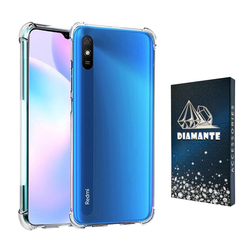 کاور دیامانته مدل shiny navy مناسب برای گوشی موبایل شیائومی Redmi 9A