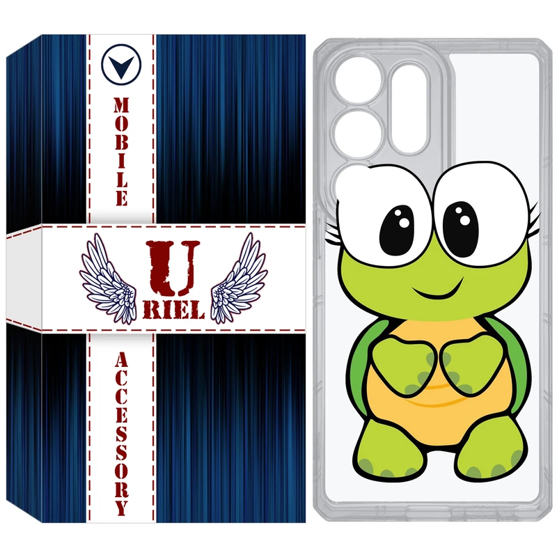 کاور یوریل مدل Clear کد 59 طرح لاکپشت مناسب برای گوشی موبایل سامسونگ Galaxy S25 Ultra