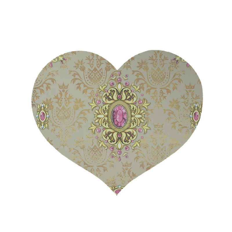 پادری مدل قلب طرح مدرن کد 5344 سایز 90x90 سانتی متر 