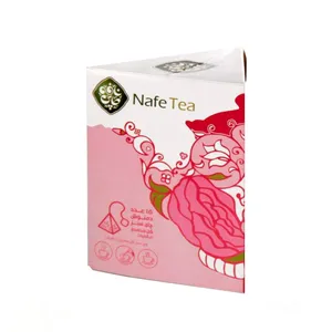 دمنوش چای سبز و گل محمدی ارگانیک نافه - 30 گرم بسته 15 عددی