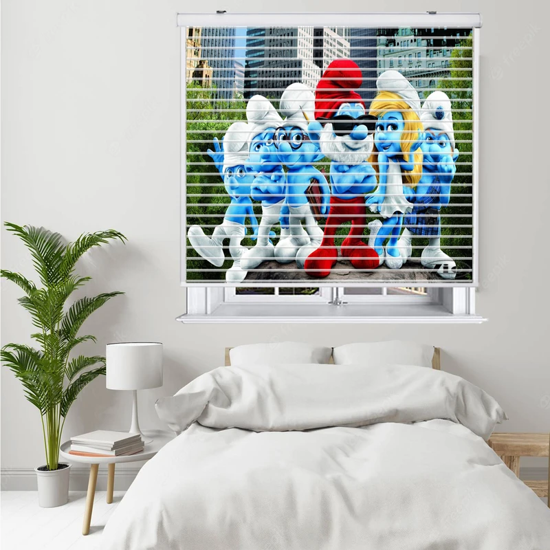 پرده زبرا زیو مدل سیلوئت K3060 سایز 150x150 سانتی متر