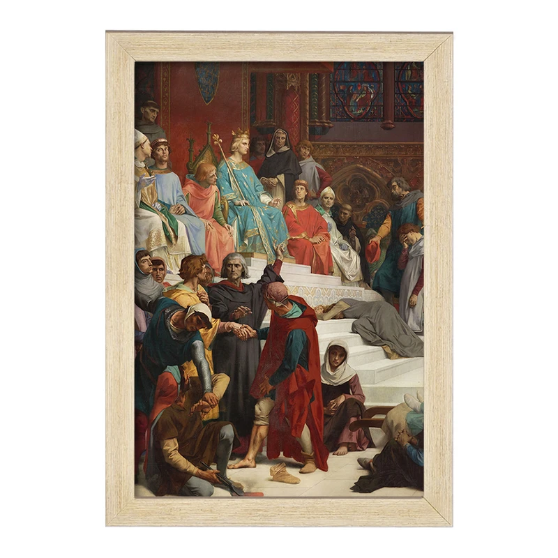 تابلو خندالو مدل نقاشی سنت لوئیس اجرای عدالت اثر الکساندر کابانل کد F12170