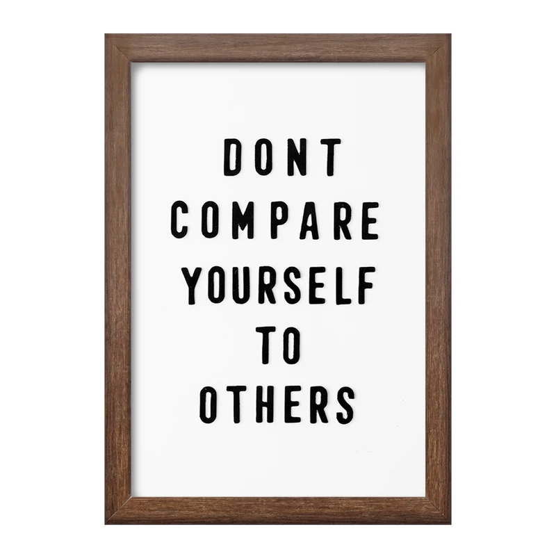 تابلو خندالو طرح Don’t Compare Yourself To Others کد F1938