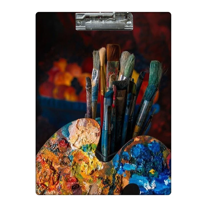 تخته شاسی طرح قلمو و پالت رنگ کد  7636514 سایز A4