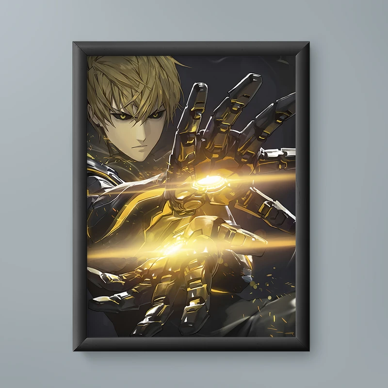 تابلو مدل انیمه جنوس وان پانچ من 15 Genos one punch man anime