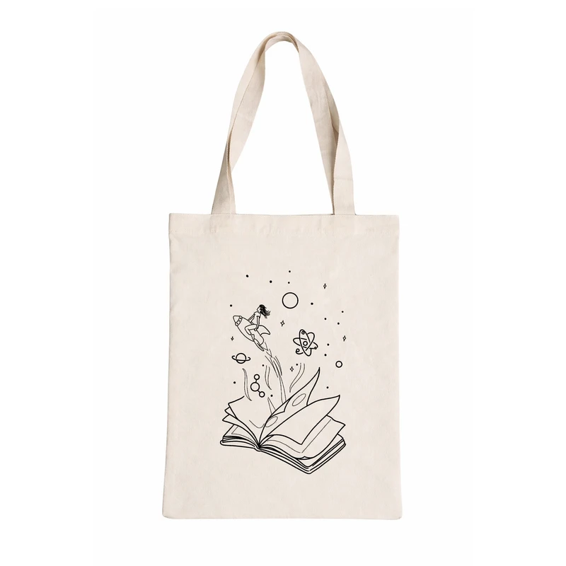 ساک خرید طرح کتاب مینیمال کد 010