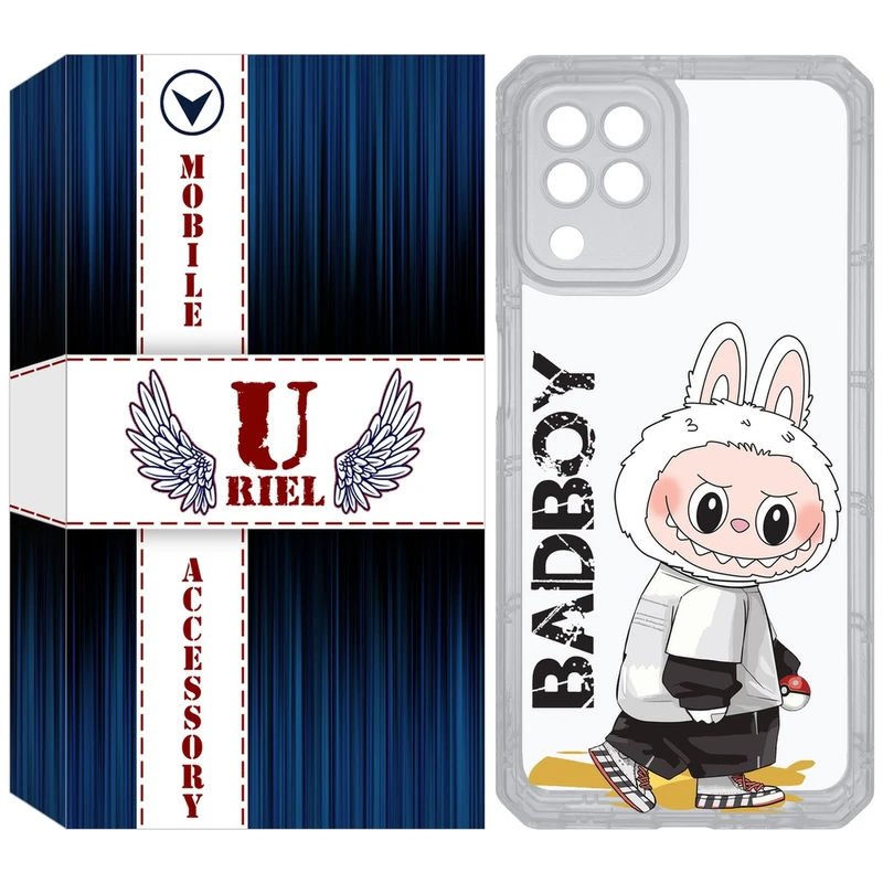 کاور یوریل مدل Clear کد 103 طرح لبوبو Labubu مناسب برای گوشی موبایل سامسونگ Galaxy A22 4G / M32 / M22