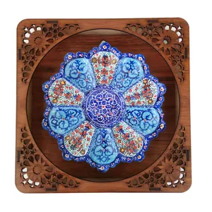 تابلو میناکاری مسی مدل گل کد t  15