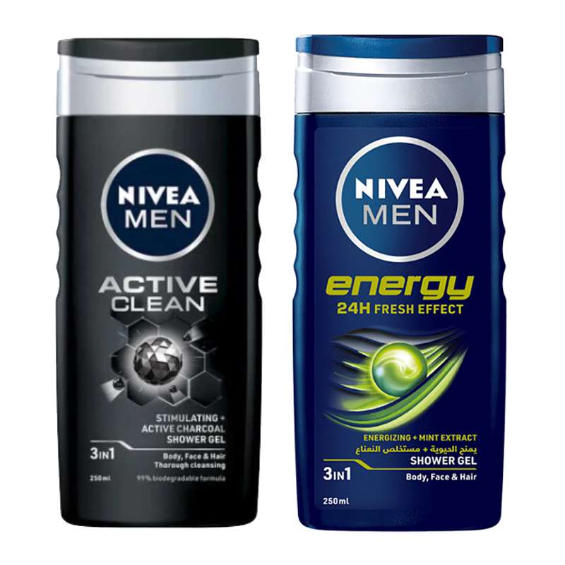شامپو سر و بدن نیوآ مدل Active Clean - Energy حجم 250 میلی لیتر بسته دو عددی شامپو سر و بدن نیوآ مدل Active Clean - Energy حجم 250 میلی لیتر بسته دو عددی