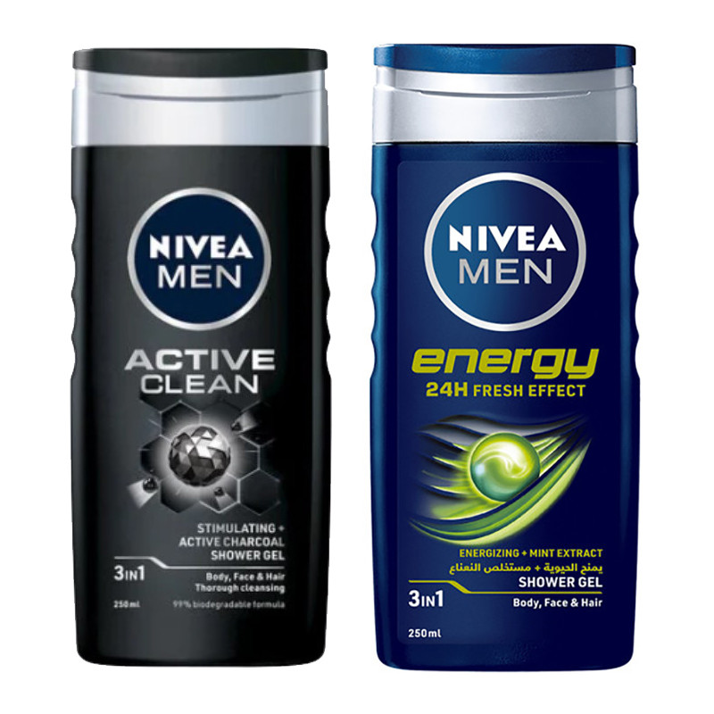 شامپو سر و بدن نیوآ مدل Active Clean - Energy حجم 250 میلی لیتر بسته دو عددی شامپو سر و بدن نیوآ مدل Active Clean - Energy حجم 250 میلی لیتر بسته دو عددی