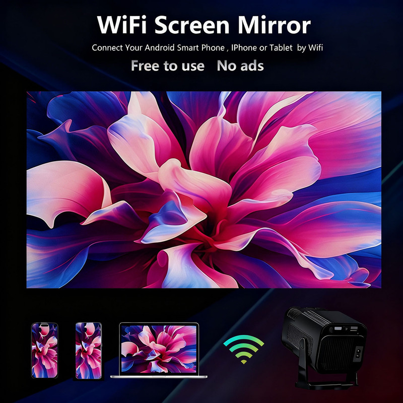 ویدئو پروژکتور بنیوس مدل BE-VP08 با رزولوشن 1280x720|HD