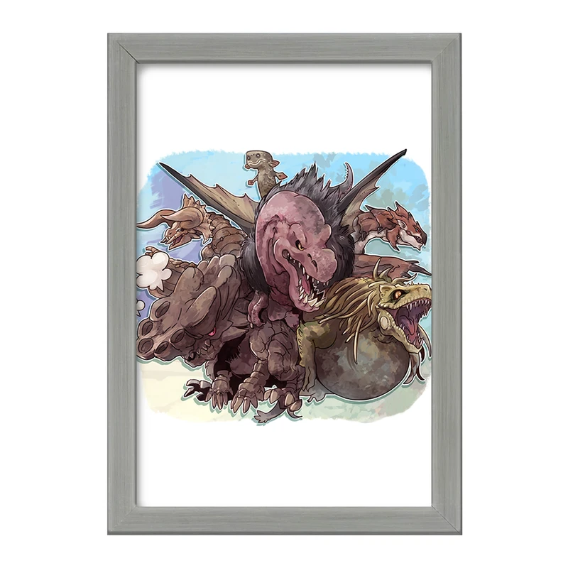 تابلو خندالو طرح بازی شکارچی هیولا (Monster Hunter) کد 33247