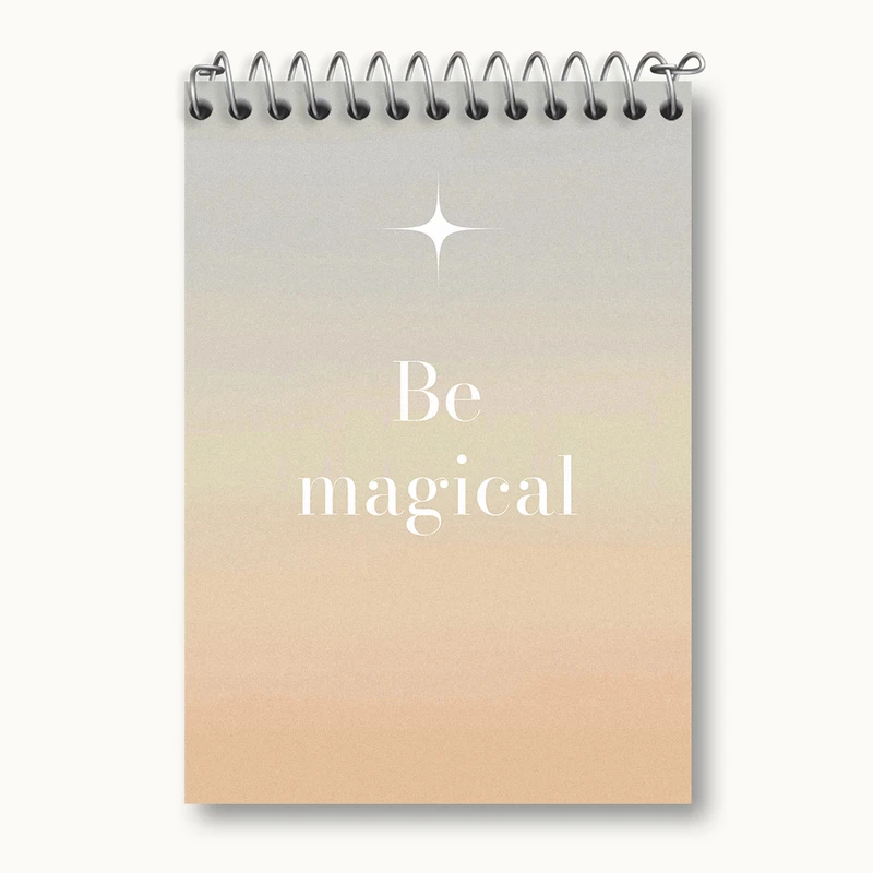 دفتر یادداشت 50 برگ خندالو طرح Be Magical کد N2288