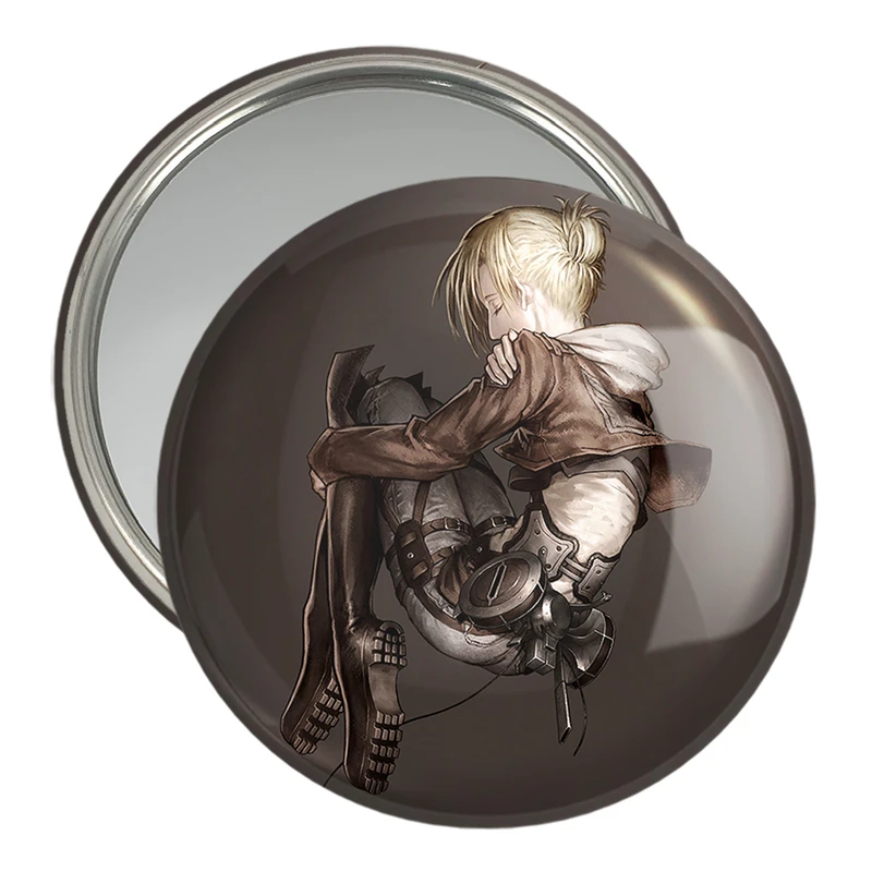 آینه جیبی خندالو مدل انی انیمه اتک آن تایتان Attack on Titan  کد 18580