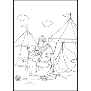 کاغذ رنگ آمیزی طرح حضرت رقیه کد 003 بسته 50 عددی