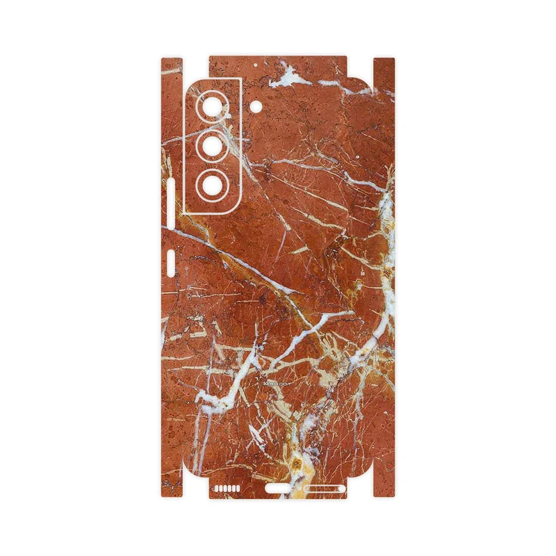 برچسب پوششی ماهوت مدل Red Marble-FullSkin مناسب برای گوشی موبایل سامسونگ Galaxy S22 5G