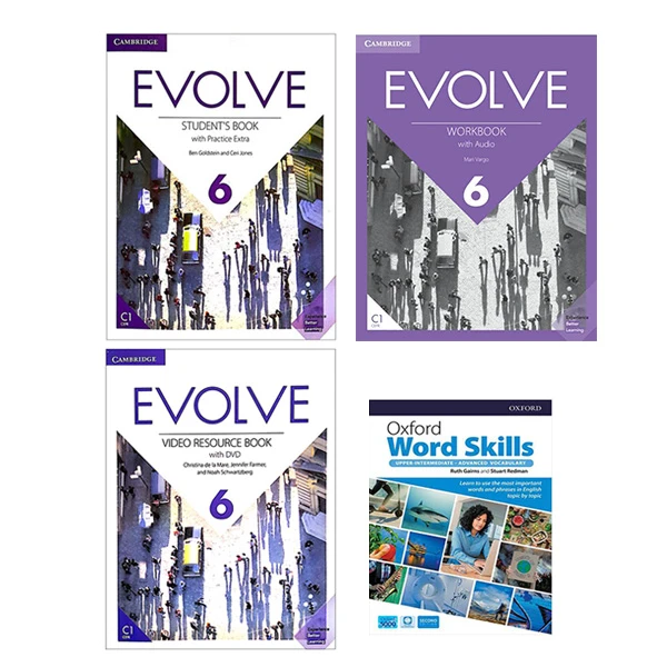 کتاب Evolve 6و Oxford Word Skills Advanced 2nd اثر جمعی از نویسندگان انتشارات دانشگاه کمبریج 4 جلدی