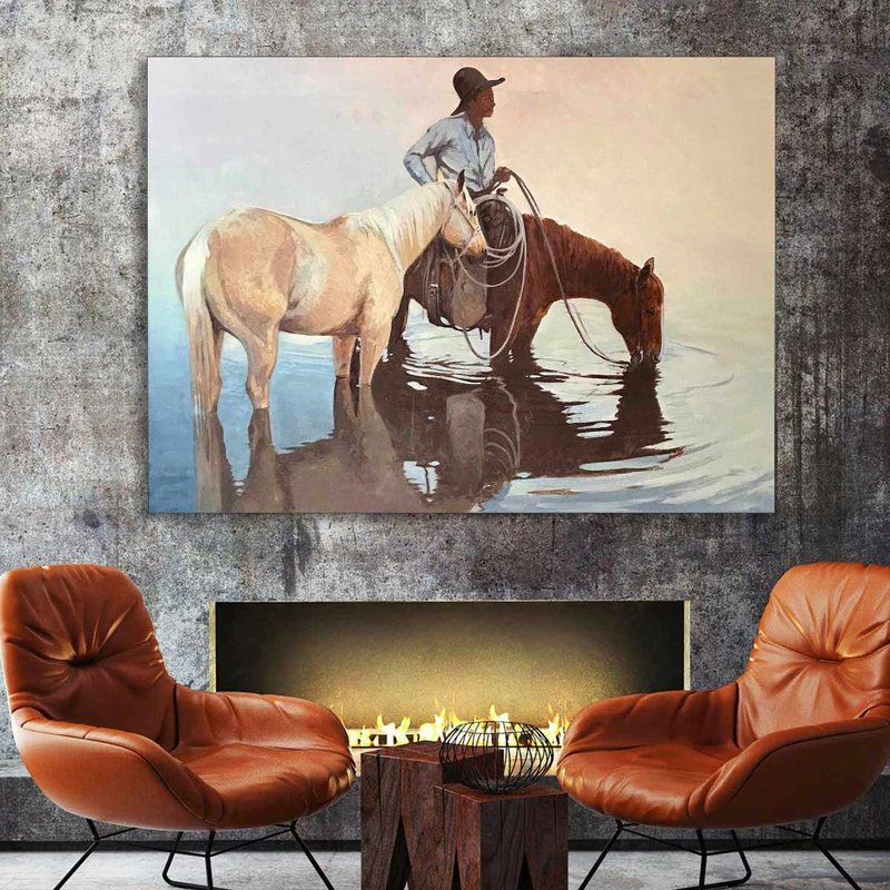 تابلو شاسی گالری استاربوی طرح اسب کد 163