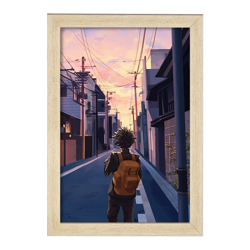 تابلو خندالو مدل دکو انیمه آکادمی قهرمان من  کد 11560