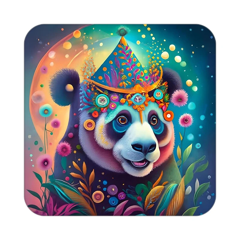 زیر لیوانی کاکتی طرح حیوانات رنگی مدل mp26641