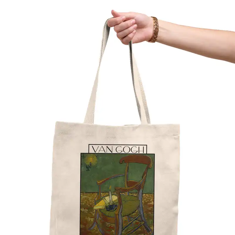 ساک خرید ترمه طراحان ایده مدل صندلی گوگن از ونگوگ کد 0070 - S