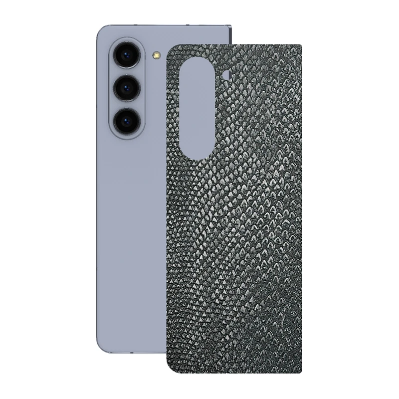 برچسب پوششی ریمکس مدل Leth طرح پوست ماری مناسب برای گوشی موبایل سامسونگ Galaxy Z Fold5