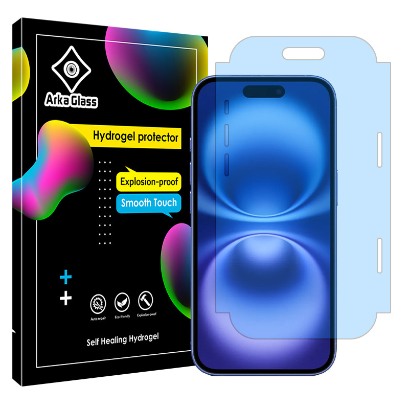 محافظ صفحه نمایش آرکا گلس مدل بلوکات مناسب برای گوشی موبایل اپل iPhone 16
