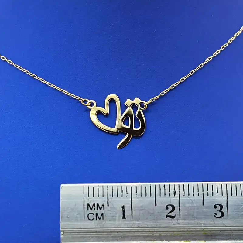 گردنبند طلا 18 عیار زنانه مدل تو