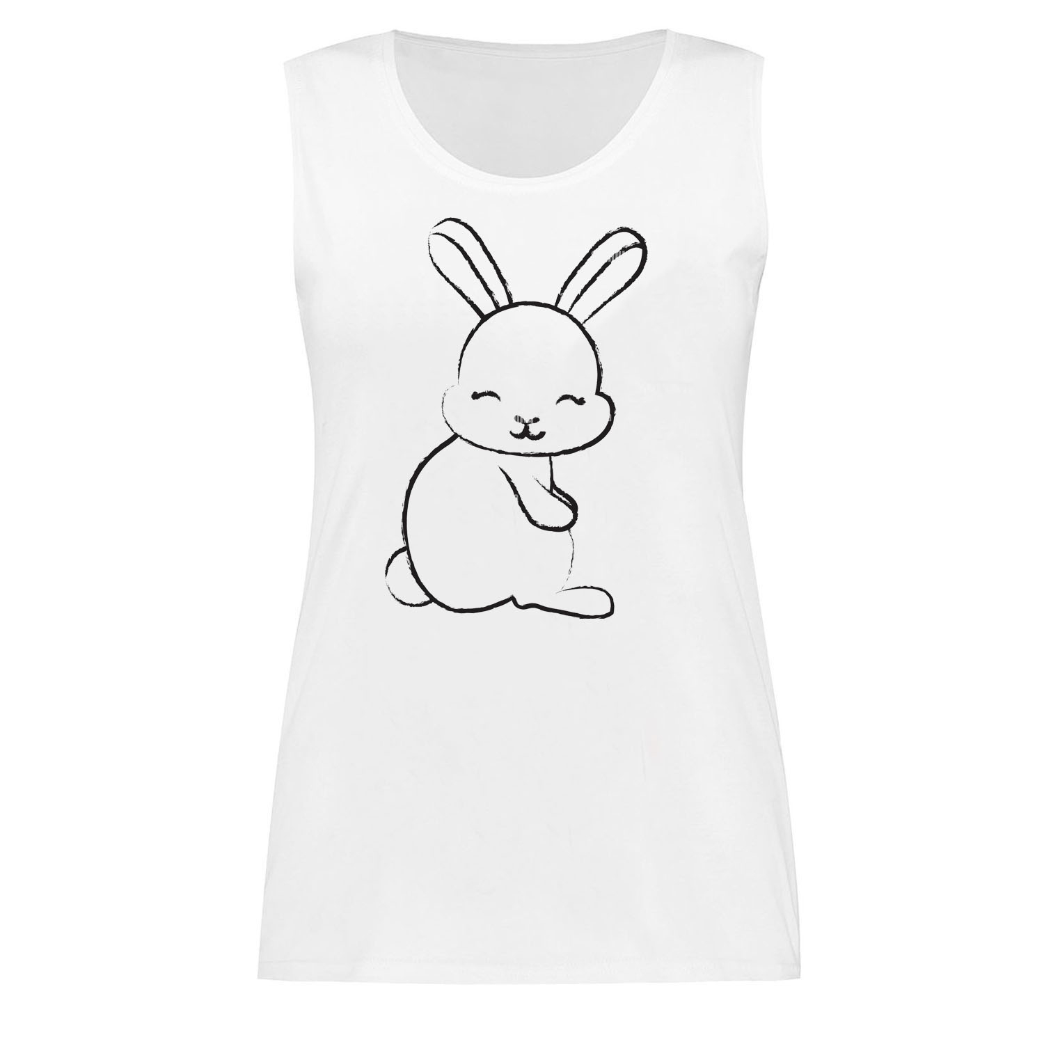 تاپ زنانه مدل خرگوش کد E27 رنگ سفید