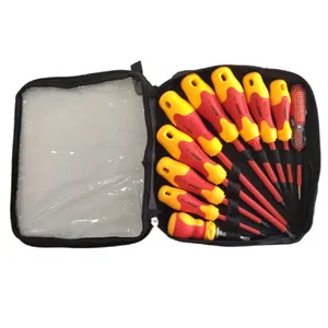 پیچ گوشتی چهارسو و دو سو آفیکس مدل عایق ولتاژی بسته 14 عددی