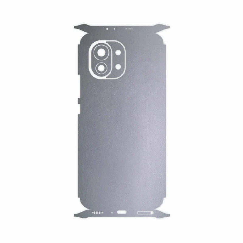 برچسب پوششی ماهوت مدل Matte-Silver-FullSkin مناسب برای گوشی موبایل شیائومی Mi 11 5G