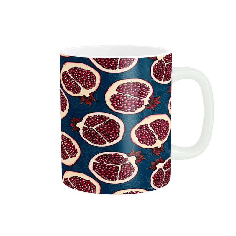 ماگ پادآفرین مدل یلدا شب چله طرح انار کد p1882