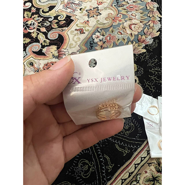 انگشتر زنانه وای اس ایکس مدل ظریف کد 96532