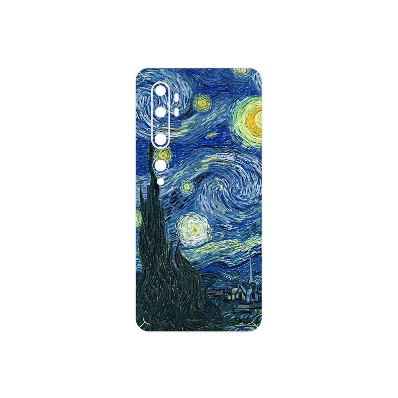 برچسب پوششی ماهوت مدل The Starry Night of van Gogh مناسب برای گوشی موبایل شیائومی Mi Note 10