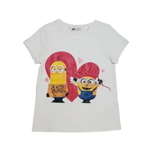 تی شرت آستین کوتاه دخترانه اچ اند ام کد 2521