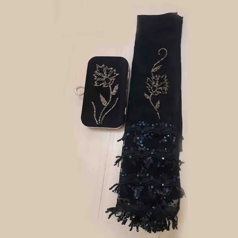 ست کیف و شال زنانه مدل جواهردوزی