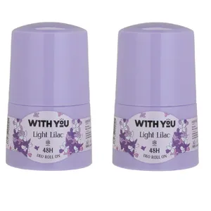 رول ضد تعریق زنانه ویت یو مدل LIGHT LILAC حجم 50 میلی لیتر مجموعه دو عددی