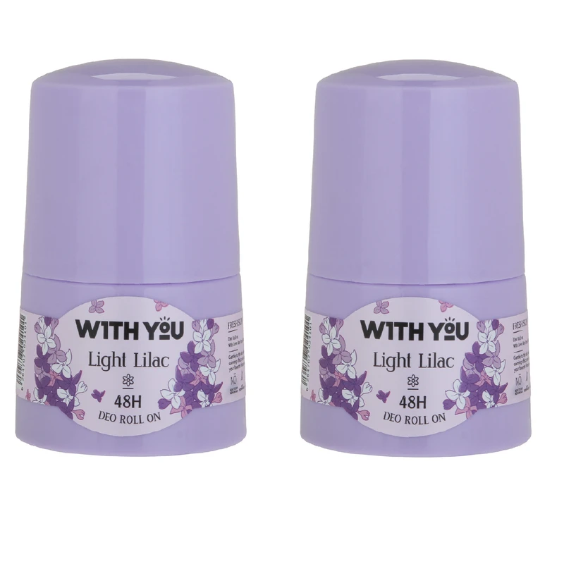 رول ضد تعریق زنانه ویت یو مدل LIGHT LILAC حجم 50 میلی لیتر مجموعه دو عددی